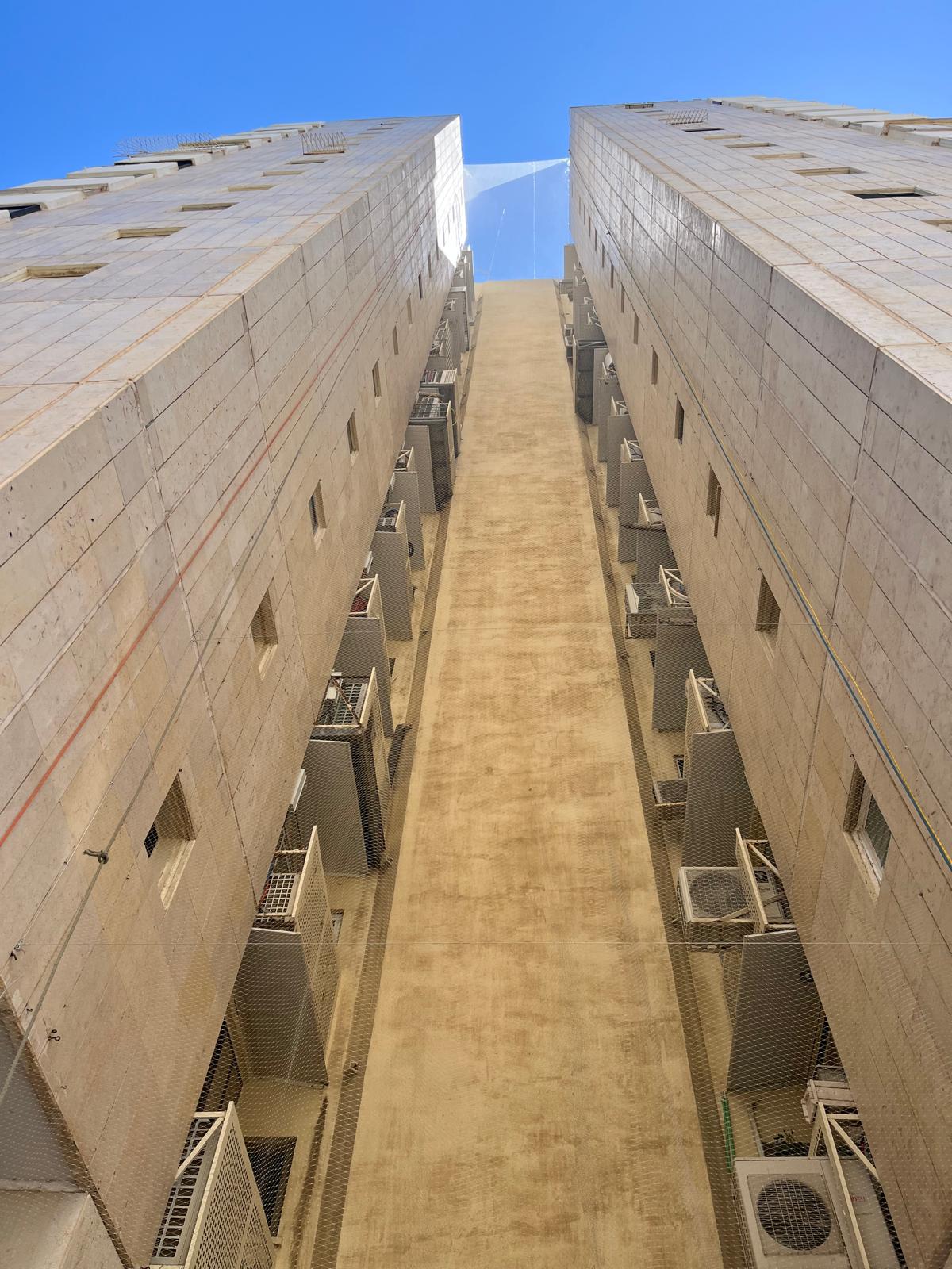 מיגון פיר אוויר במגדל מגורים